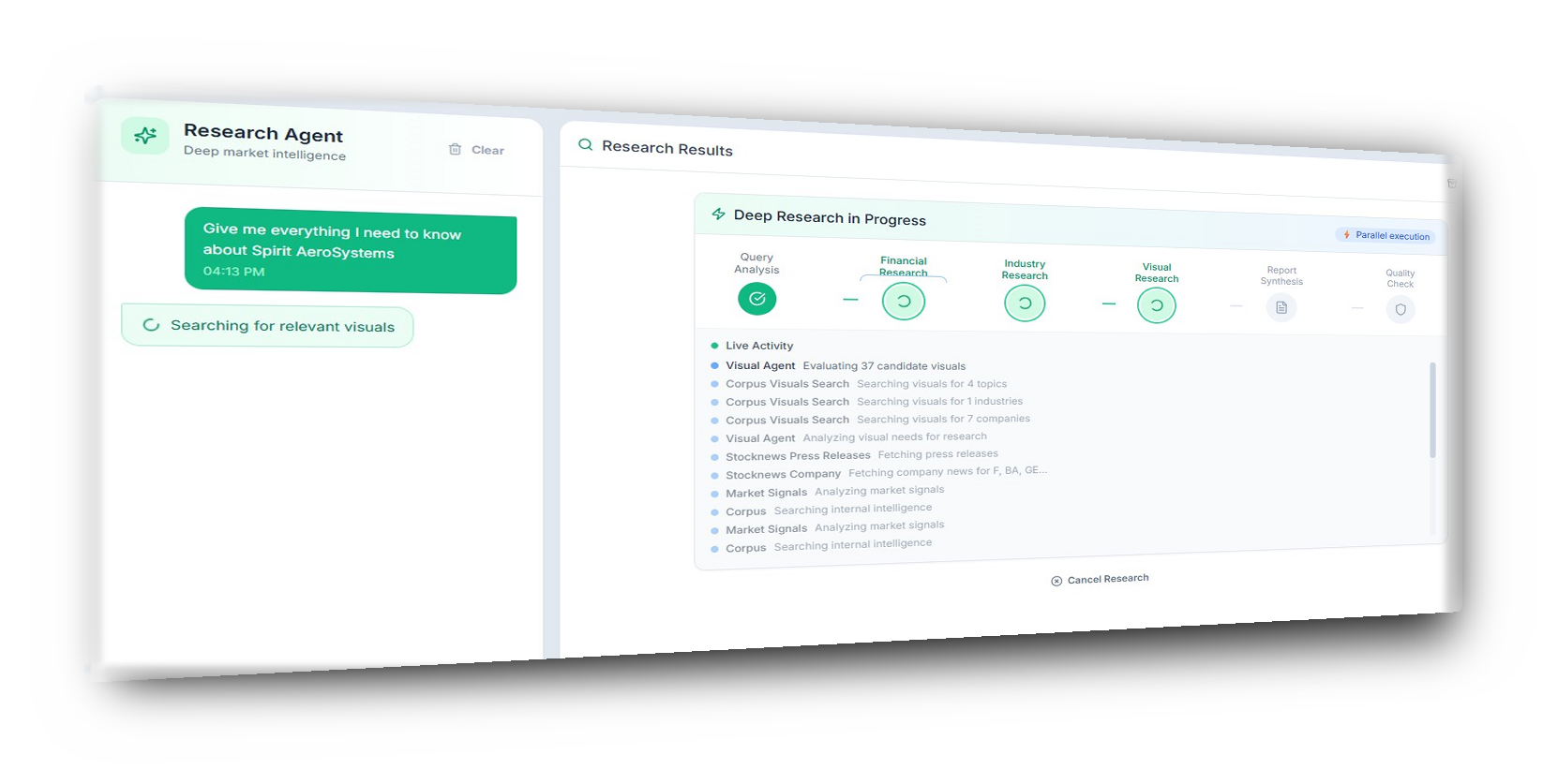 Deep Research Agent in Progress